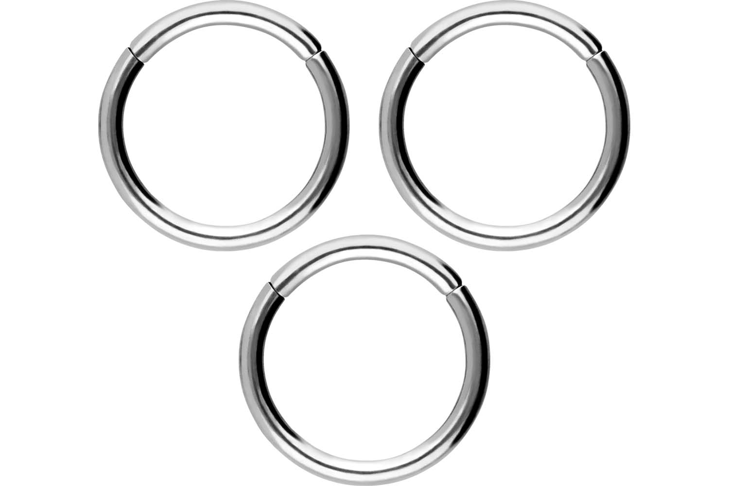 SET Chirurgenstahl Segmentring Clicker Piercing